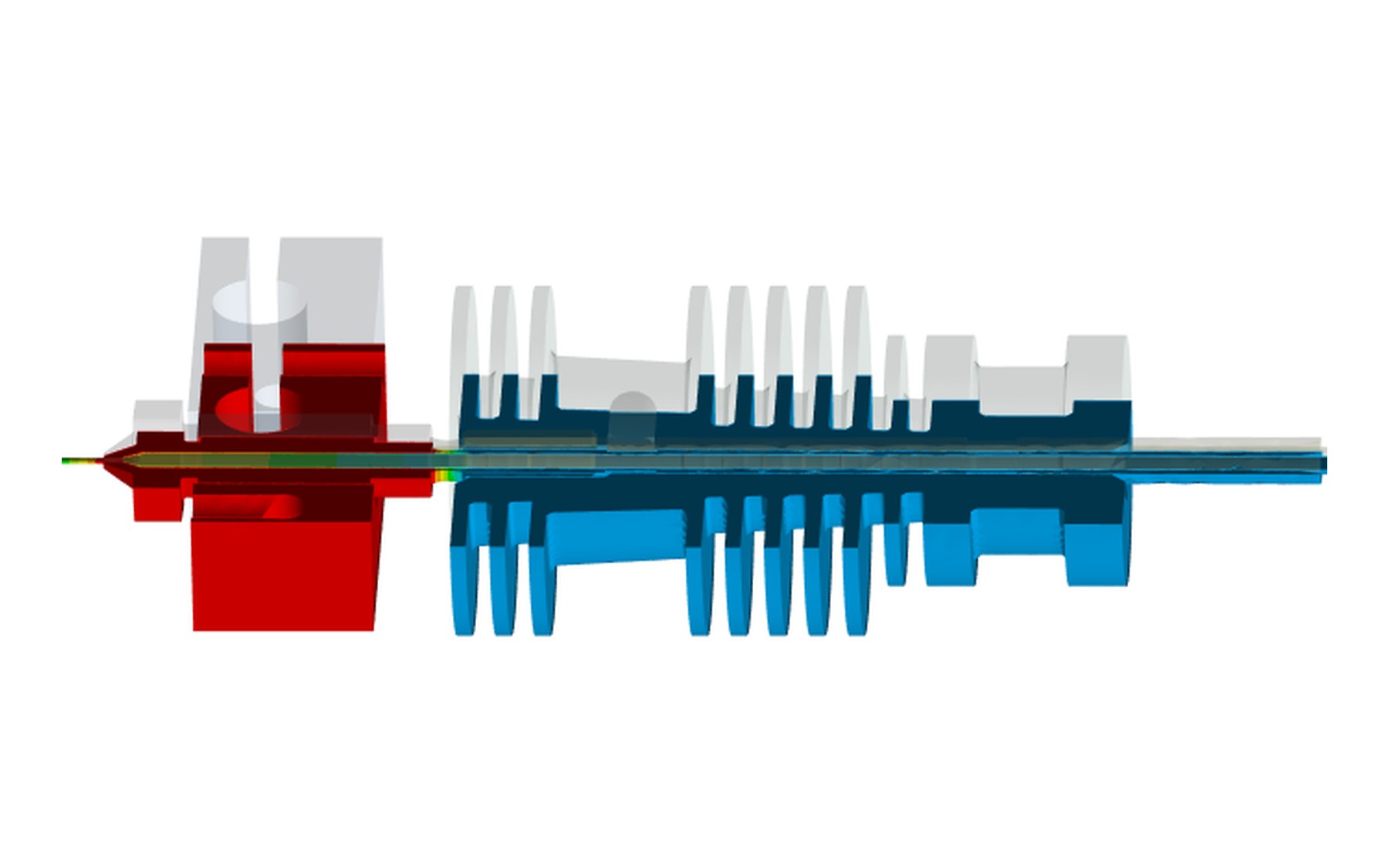 3D-printer hotend thermal FEA